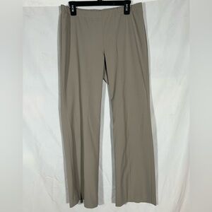 EILEEN FISHER SANDSTONE STRETCH TWILL TRAVEL WORKWEAR CASUAL PANTS WOMENS 10